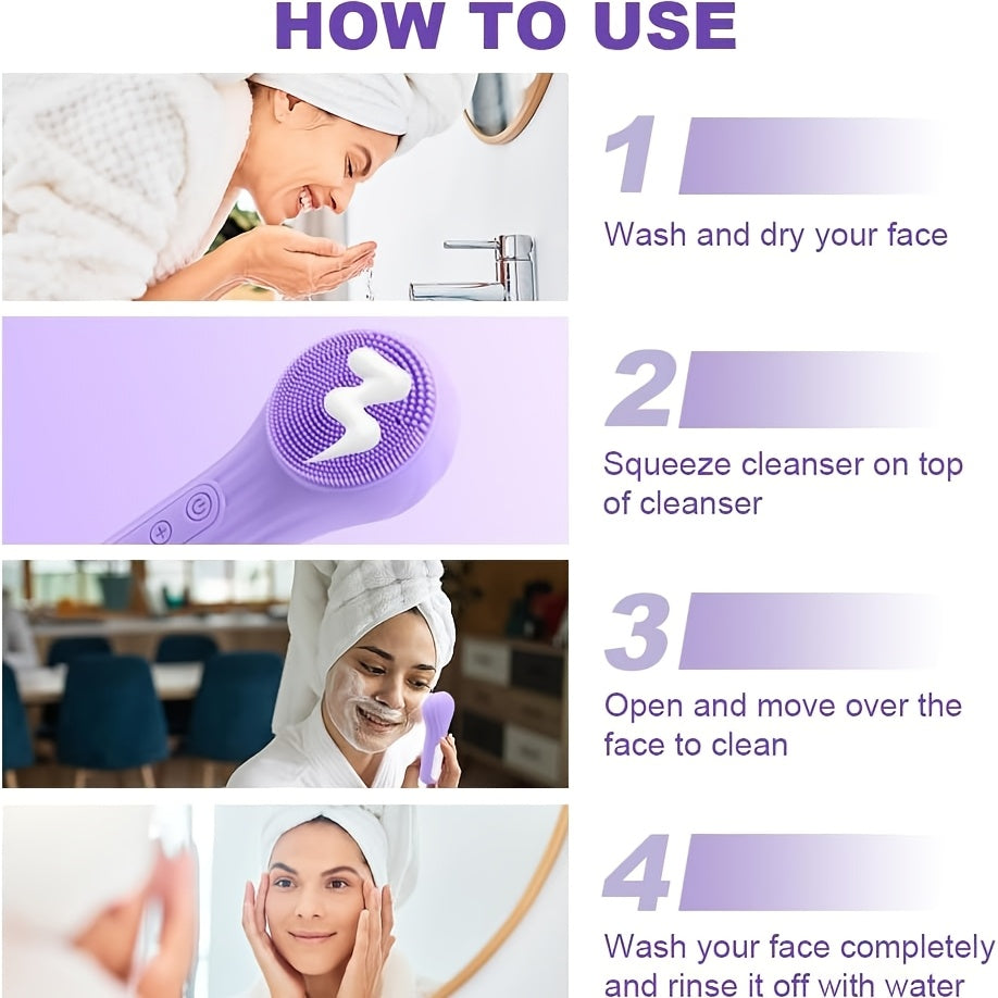 RadiancePro™ Sonic Facial Cleansing Brush – Deep Clean, Gentle Glow